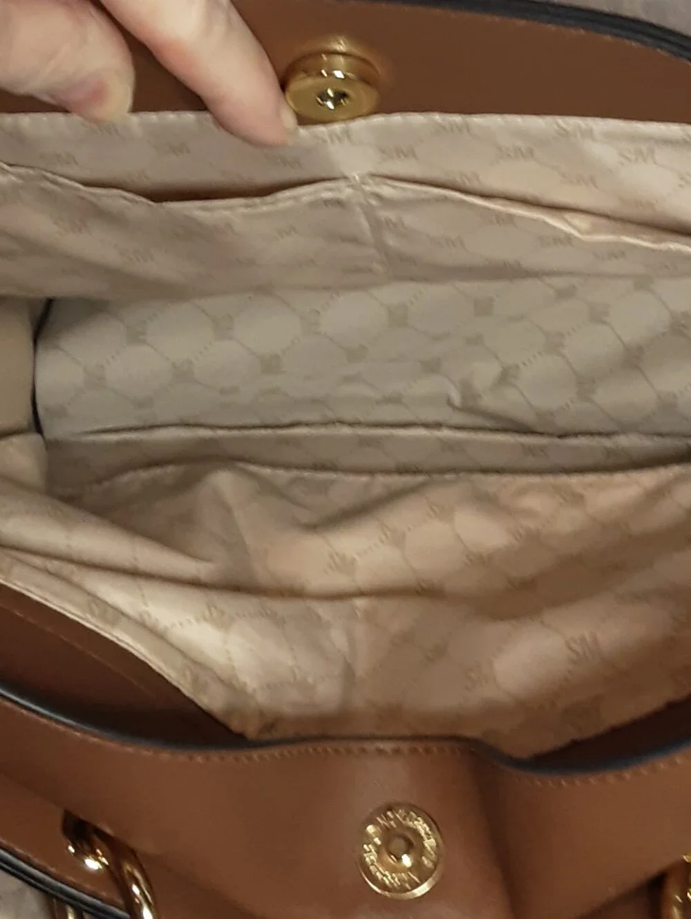 Steve Madden Brown Structured Bevelyn Bag